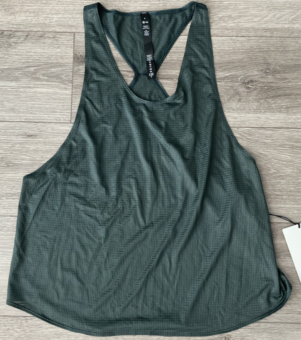 Lululemon Lab Terra Cosmos Grid Mesh Training Tank Top Size 8